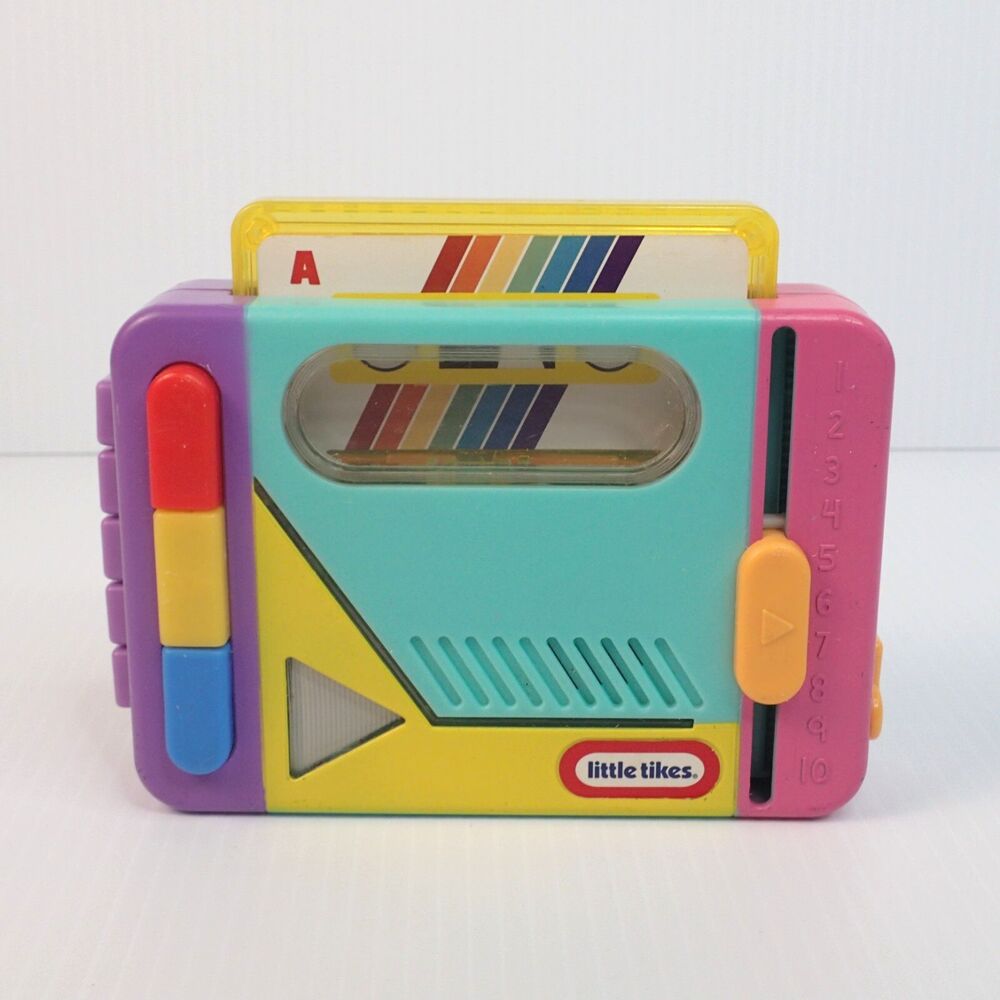 Little Tikes Rainbow Remix Music Player Pretend CD Cassette Walkman